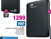 WD 2.5" 2TB Portable Element Hard Drive WDBU6Y0020BBK
