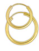9ct Gold 12mm Single Earring-Each