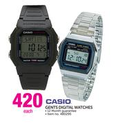 Casio Gents Digital Watches-Each