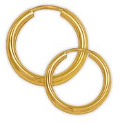 9ct Gold And Silver 12mm Single Earring Bonded-Each