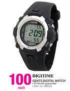 Digitime Gents Digital Watch-Each