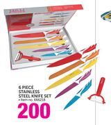 6-Piece Stainless Steel Knife Set