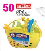 Retractaline 36 Pegs In A Basket