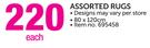 Assorted Rugs-Each