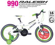 Raleigh 16" Boys Or Girls MXR Mountain Bike