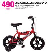 Raleigh 12" Roost Or Honey BMX Bike