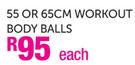 Trojan 55 Or 65cm Workout Body Balls-Each