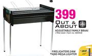 Out & About Adjustable Family Braai