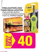 BIC Firelighters 24W And Mega Lighter