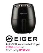 Aria 3.5L Manual Air Fryer