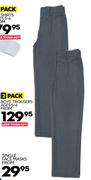 Boys Trousers (Ages 5 To 6)-2 Pack