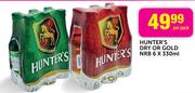Hunter's Dry Or Gold NRB-6x330ml-Per Pack