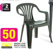 Antracite Ebony Low Back Chair