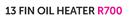 Logik 13 Fin Oil Heater
