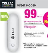 Cell C MF667 Modem-On Smartdata 2GB