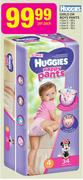 Huggies Girls or Boys Pants Size3-36's/Size 4-34's/Size 5-32's/Size 6-30's-Per Pack