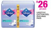 Lifestyle Cotton Feel Duo Maxi Pads-Per Pack