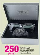 Digitime Watch And Sunglasses Set