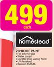 Homestead 20L Roof Paint