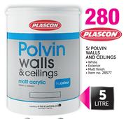 Plascon 5L Polvin Walls And Cellings