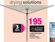 Always Home 3 Arm Rotary Dryer AHRD3MS30