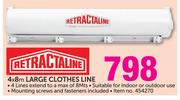 Retractaline 4x8m Large Clothes Line