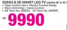 Samsung 48" Series 6 3D Smart LED TV H6400 