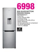 Samsung 303Ltr Silver Bottom Freezer Fridge RB29FWRNDSA F