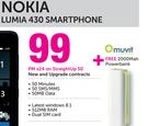 Nokia Lumia 430 Smartphone-On Straight Up 50