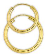 9ct Gold 12mm Single Earring-Each