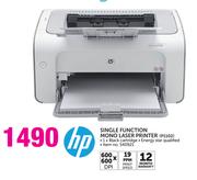 HP Single Function Mono Laser Printer P1102