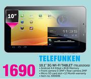 Telefunken 10.1" 3G Wi-Fi Tablet TEL1013GIQ