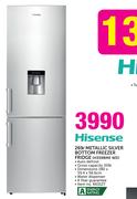 Hisense 269Ltr Metallic Silver Bottom Freezer Fridge H359BME WD