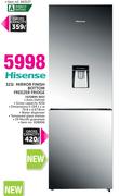 Hisense 323Ltr Mirror Finish Bottom Freezer Fridge 420BMI WD