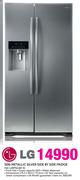 LG 506Ltr Metallic Silver Side by Side Fridge GC L207GLQV A