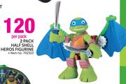 Teenage Mutant Ninja Turtles 2-Pack Half Shell Heros Figurine-Per Pack