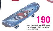 Amazing Spiderman 2 Or Frozen 24" Skateboard-Each
