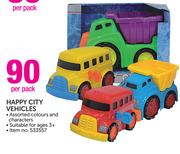 Dickie Spielzeug Happy City Vehicles-Per Pack
