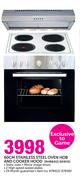 Russell Hobbs 60cm Stainless Steel Oven Hob and Cookerhood RHB641S 604HS