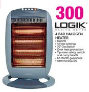 Logik 4 Bar Halogen Heater