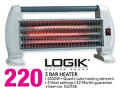 Logik 3 Bar Heater