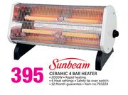 Sunbeam Ceramic 4 Bar Heater