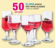 Elana 6-Pack Red Wine Glasses-Per Pack