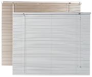 Ready-Made 25mm Aluminium Venetian Blinds(Silver, White & Fawn) 600x1000mm