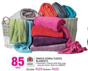 Always Home Queen Coral Fleece Blankets-Each