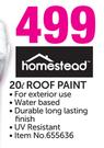 Homestead 20ltr Roof Paint