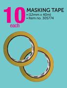 Masking Tape-12mmx40m-Each