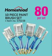 Homestead 10-Piece Paint Brush Set-Per Set