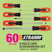 Stramm 6-Piece Grip Screwdriver Set-Per Set