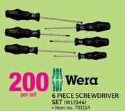 Wera 6-Piece Screwdriver Set W17346-Per Set